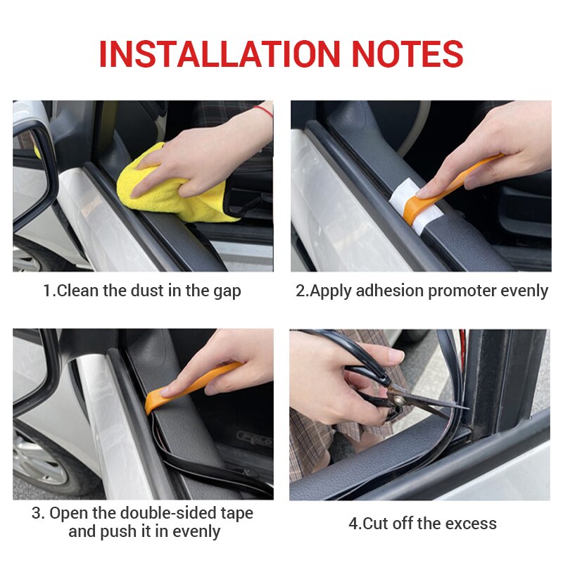 Dải dán đóng kín khe cửa sổ xe hơi SEAMETAL bằng cao su chống ồn cách nhiệt chống chịu thời tiết tiện lợi
