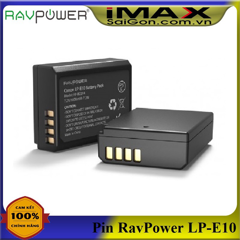 1 PIN RAVPOWER LP-E10 RP-BC014