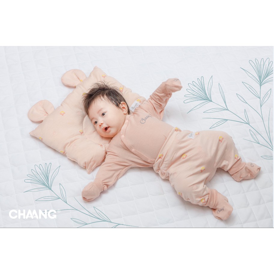 Bộ dài cúc chéo sơ sinh Lake hồng CHAANG