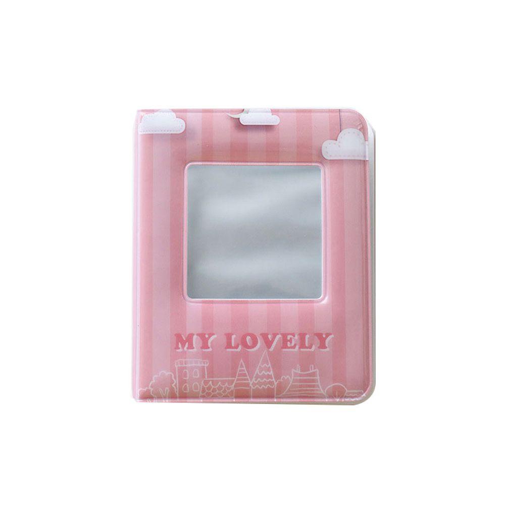 LANFY School Stationery Square Album Collect Book Kpop Photo Album Photo Album Tickets Book Card Book Picture Case ID Holder Photocards Organizer Name Card Holder Mini Album/Multicolor