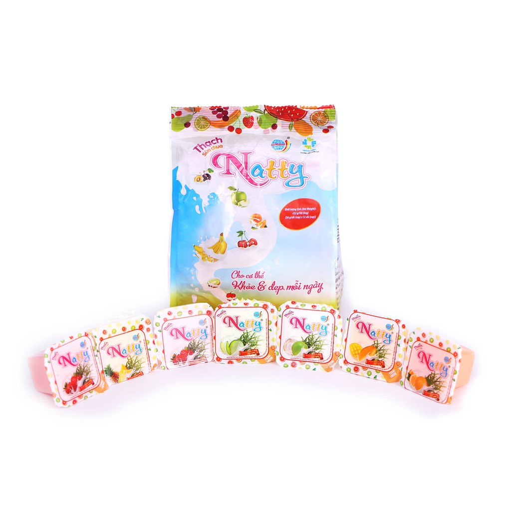 THẠCH SỮA CHUA NATTY TÚI 432 G