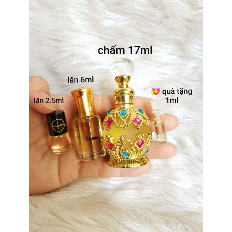 Tinh dầu nước hoa dubai 17ml và 6ml.