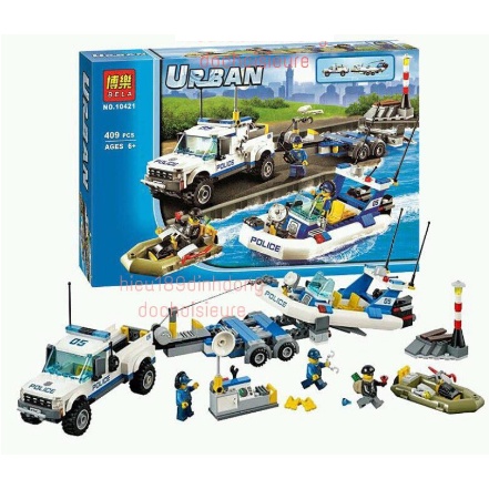 Đồ chơi trẻ em lắp ráp xếp hình Lego City 60045 Bela 10421 Tàu Tuần Dương CS 409pcs