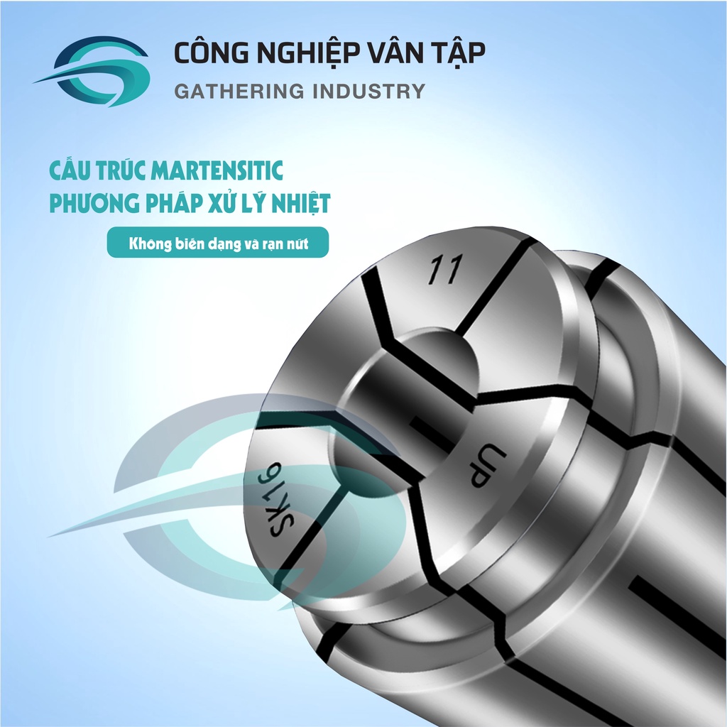 Collet SK10, SK16 - Collet kẹp dao phay kiểu SK có độ chính xác cao