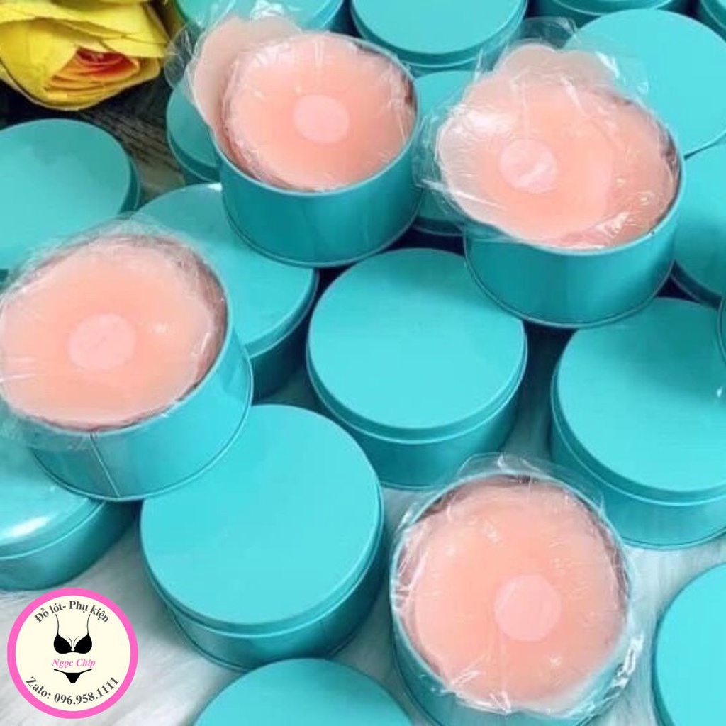 Miếng dán ngực,dán ti silicon mềm siêu dính tái sử dụng nhiều lần PK02