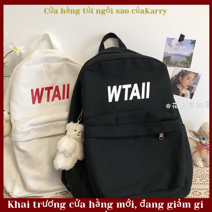 Phiên bản hàn quốc ba lô mới học sinh túi trong lưới màu đỏ du lịch ba lô túi vải thời trang ba lô chống thấm nước