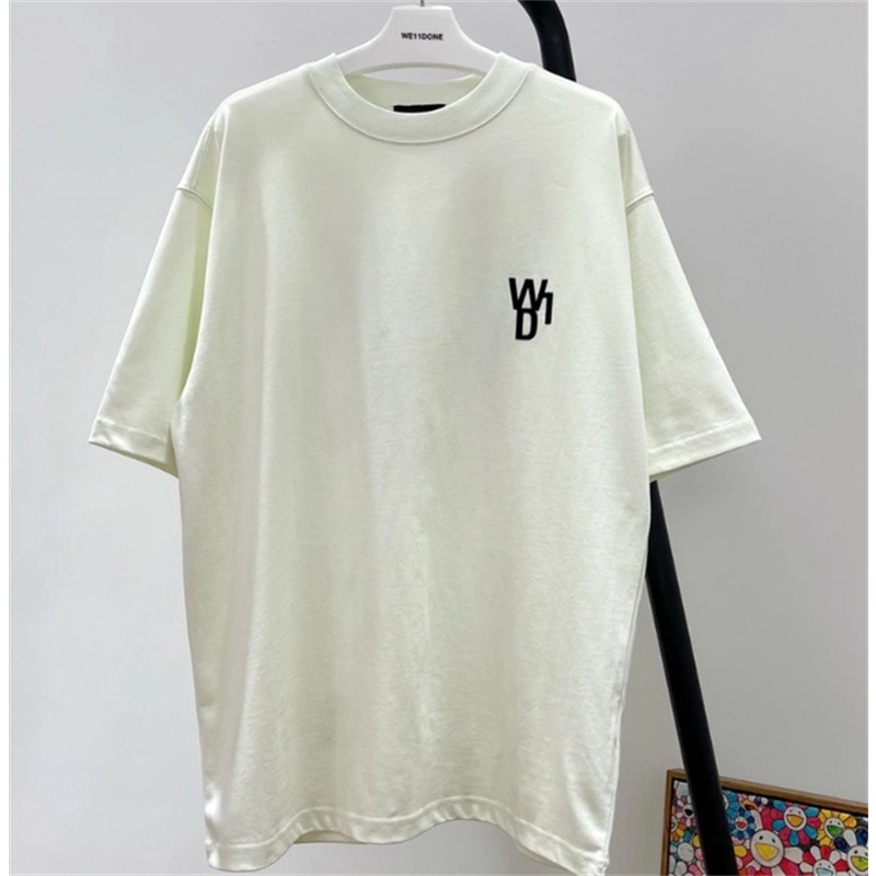 Áo thun cotton ngắn tay in hình gấu màu dạ quang thời trang đường phố cho nam nữ