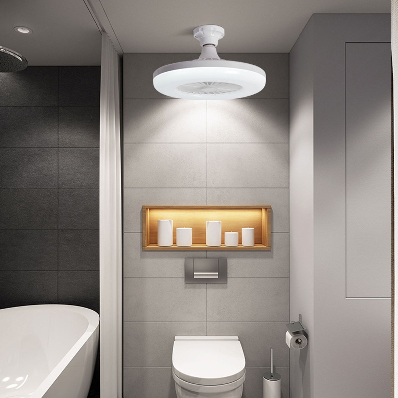 Quạt Trần Thông Minh E27 110V / 220V Kèm Chuôi Đèn LED