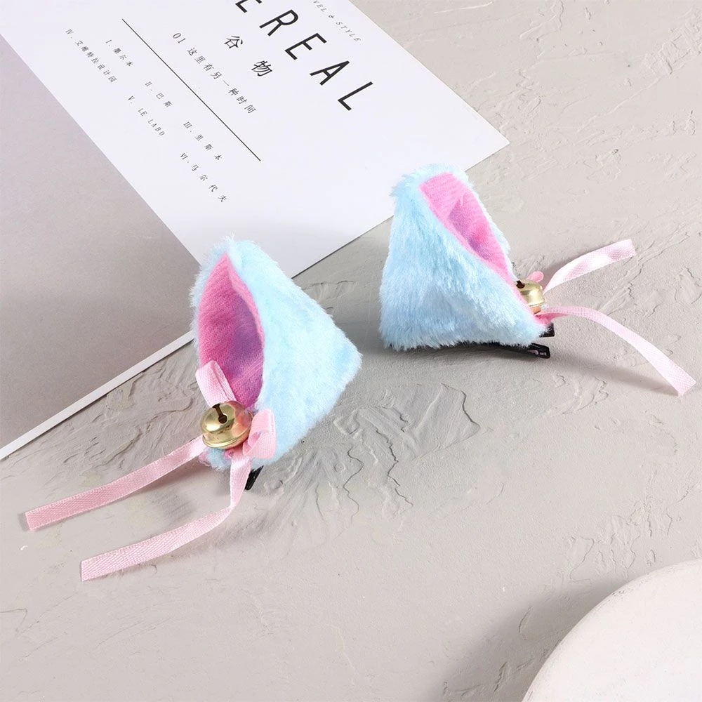 Kẹp Tóc Hình Tai Thú Nhồi Bông Dễ Thương Cho Nữ
