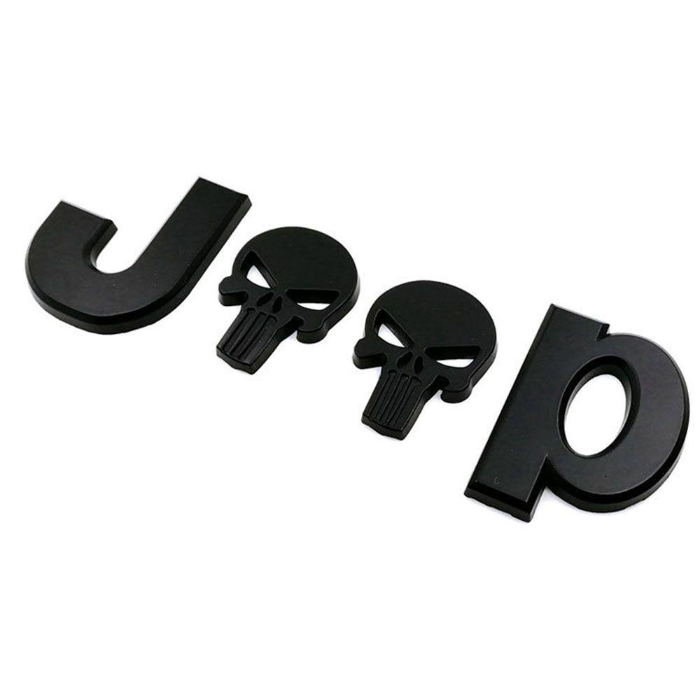 Sticker Hợp Kim Kẽm 3D Dán Trang Trí Thân Xe Jeep