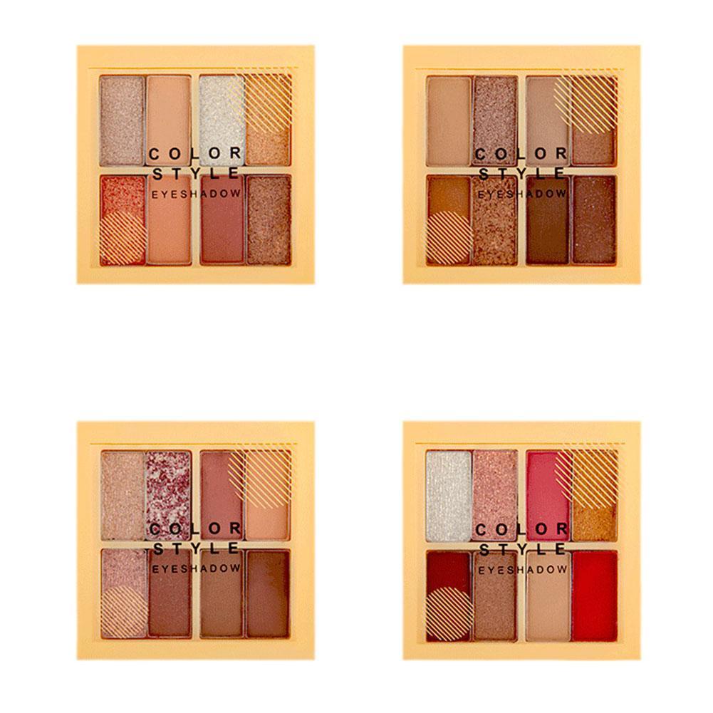 [Hàng mới về] Bảng phấn mắt 8 màu tông lì và ánh nhũ tự nhiên lâu trôi chống nhòe hiệu quả u1v7