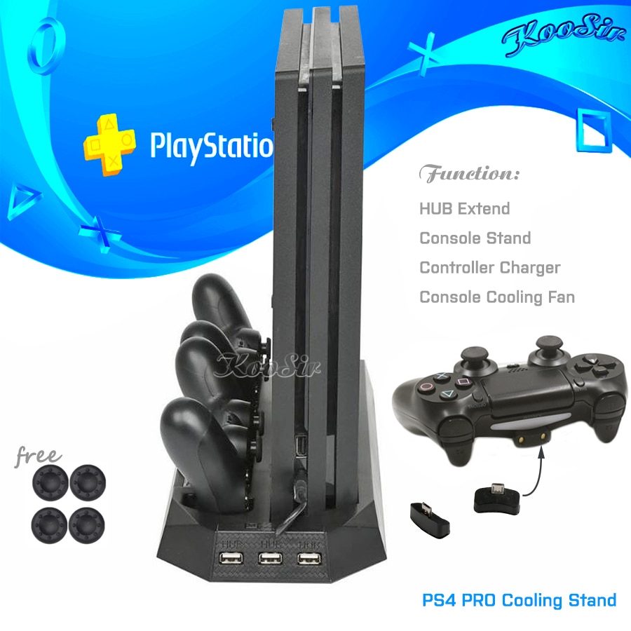PS4 PRO Console Quạt Làm Mát Dọc Đứng Play Station PS4 Pro Bộ Điều Khiển Sạc Cho Sony Palystation 4 