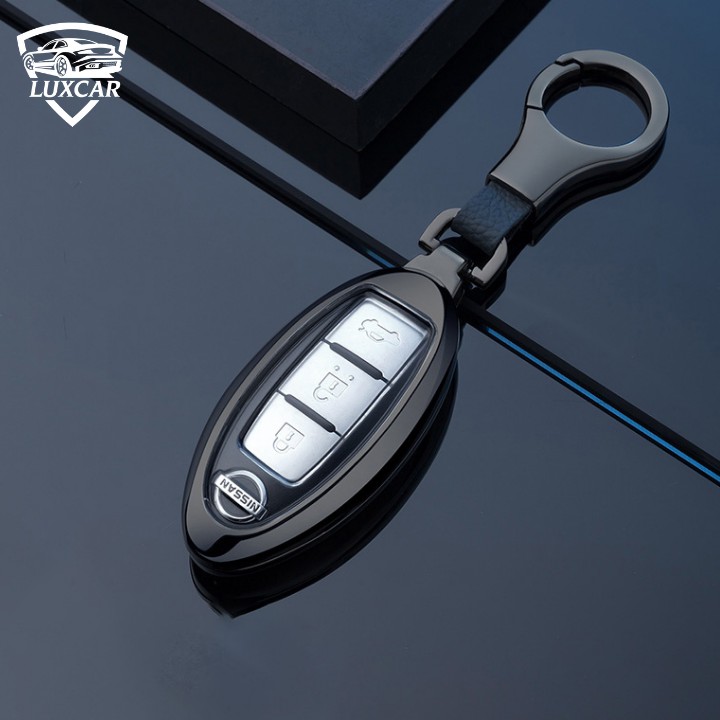 Ốp Khóa Hợp Kim + TPU NISSAN Cao Cấp LUXCAR Cho Dòng Xe NISSAN ( X-TRAIL, SUNNY, NAVARA, TERRA, TEANA,..)