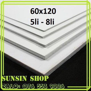 (Siêu Siêu RẺ) Bìa mô hình - 60x120cm 5mm & 8mm (Bìa làm handmade, Formex 8li 5li , Fomex 8ly 5ly, Fomic)