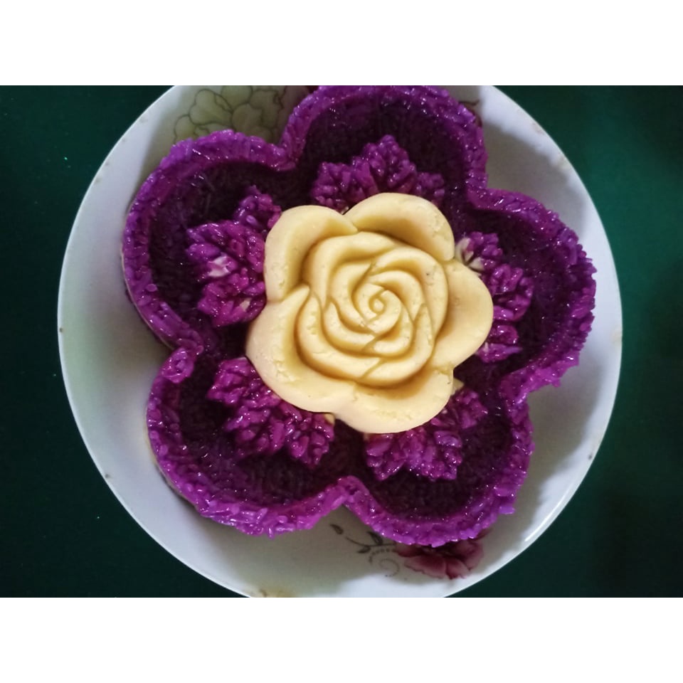 KHUÔN NHỰA KHUÔN ẤN XÔI HÌNH HOA MAI MẶT CHỮ HOA HỒNG HOA SEN 14cm