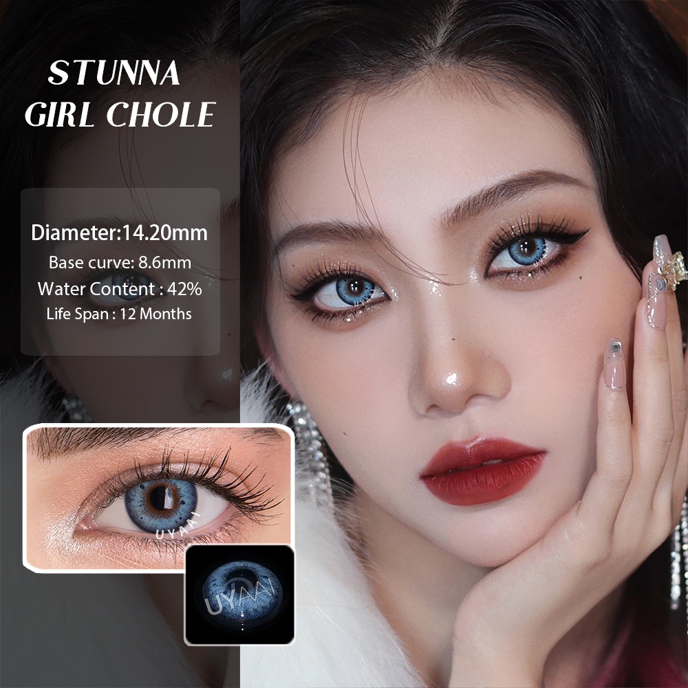 Cặp kính áp tròng UYAAI K4 14.5mm nhiều màu tùy chọn