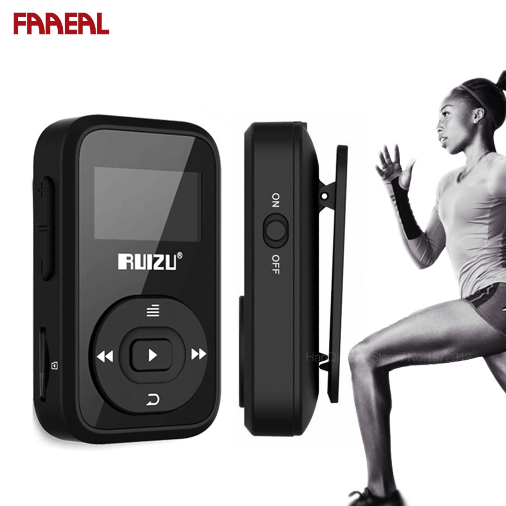 Máy nghe nhạc MP3 FAAEAL Ruizu X26 8Gb kết nối Bluetooth có đài FM hỗ trợ thẻ nhớ TF