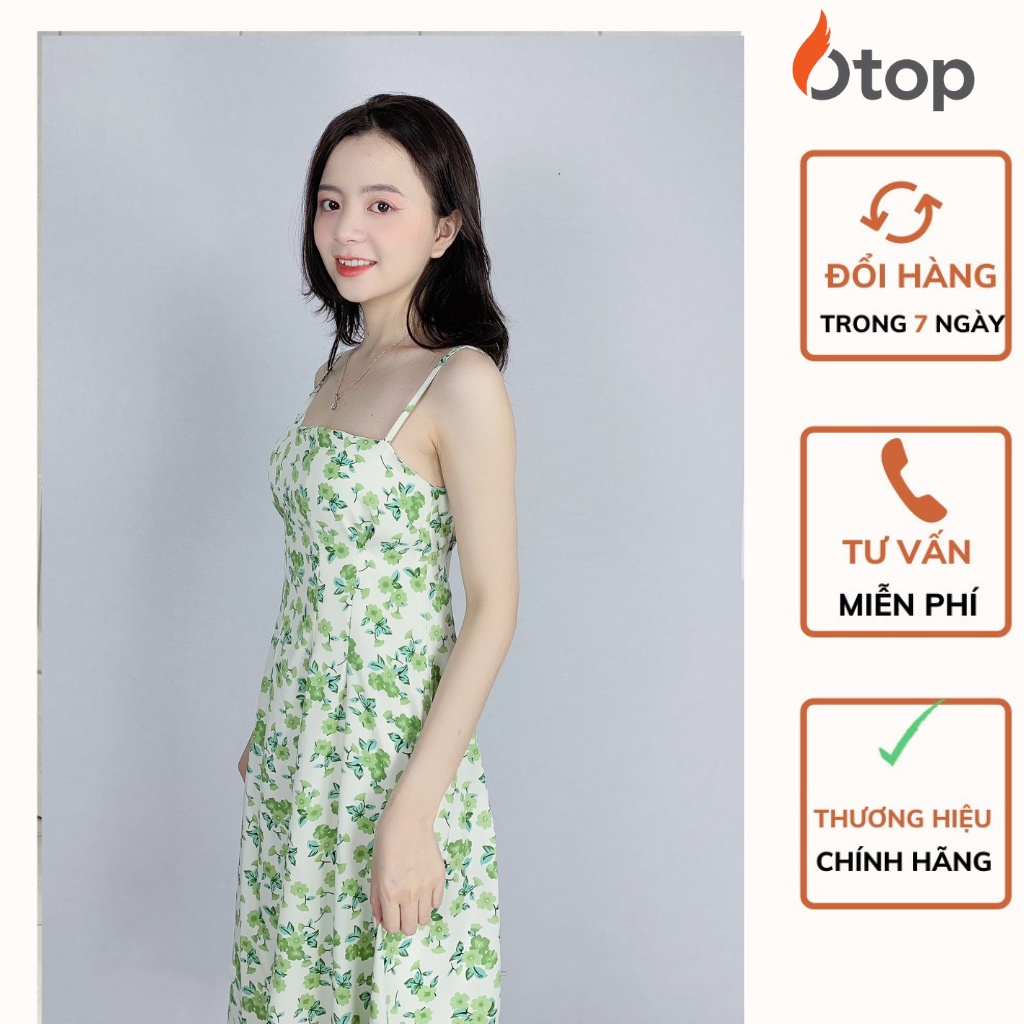Váy 2 Dây Hoa Nhí Chiết Ly Ngực MUỐI