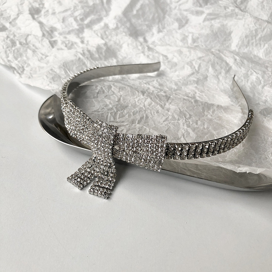 Băng Đô Kim Loại Đính Đá Phong Cách Hàn Quốc Cho Nữ