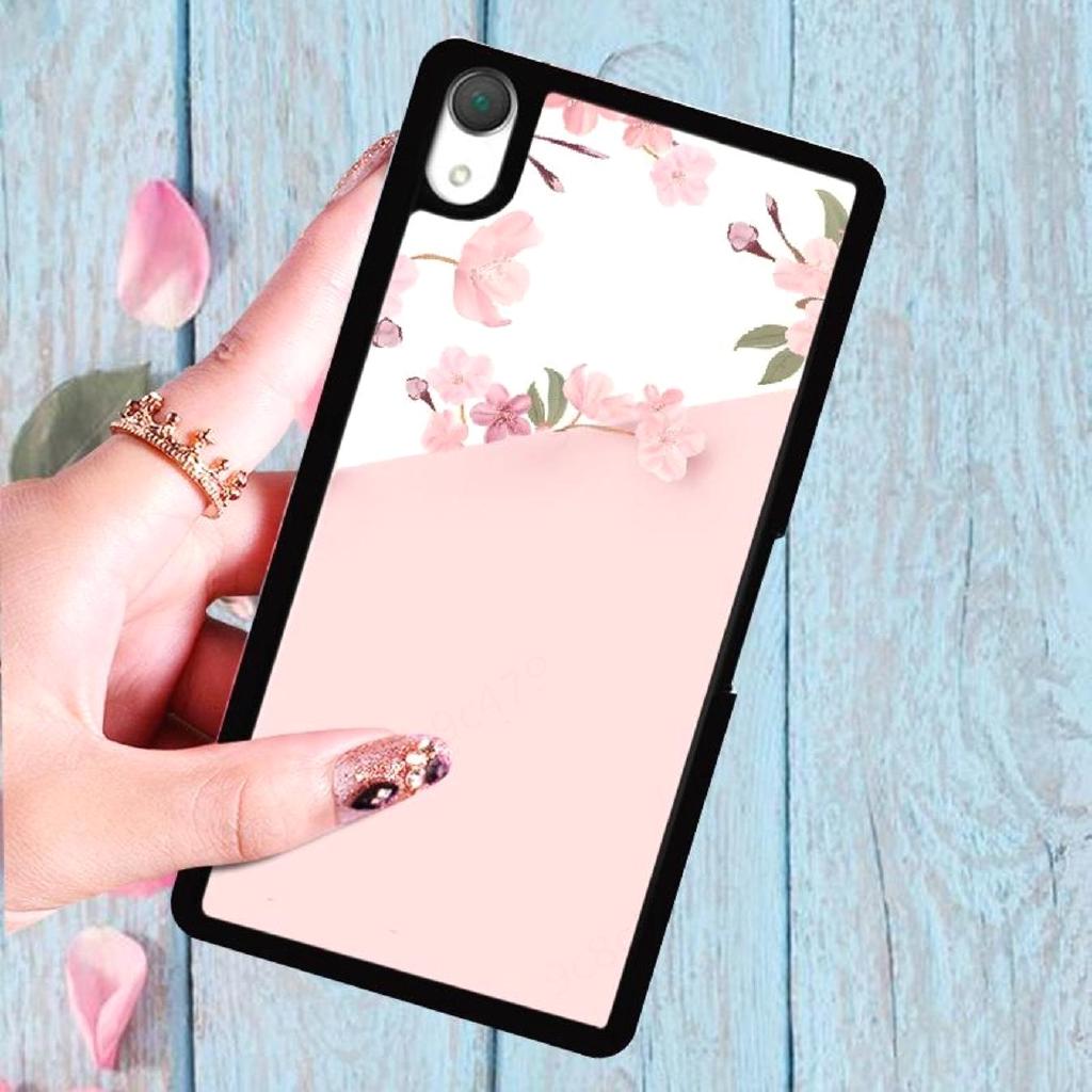 Ốp điện thoại in họa tiết hoa anh đào xinh xắn cho Sony Xperia X Z3 XZ2 XZ3 Z5 Z2 XA