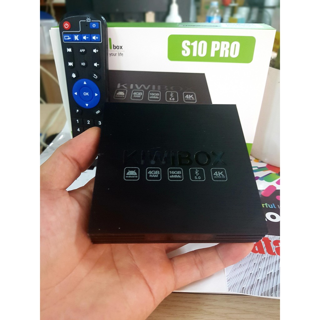 ĐẦU ANDROID TV KIWI BOX S10 PRO- CHÍNH HÃNG-RAM 4G CẤU HÌNH MẠNH (S10PRO)