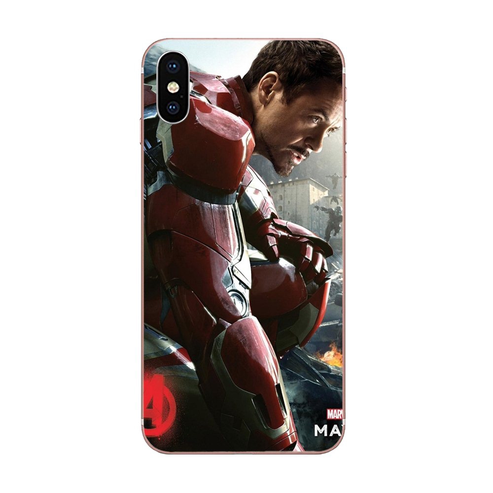 Ốp Điện Thoại Tpu Họa Tiết The Avengers Hulk Iron Man Dễ Thương Cho Samsung Galaxy A10 A20 A20E A3 A40 A5 A50 A7 J3 J5 J6 J7 2016 2017 2018