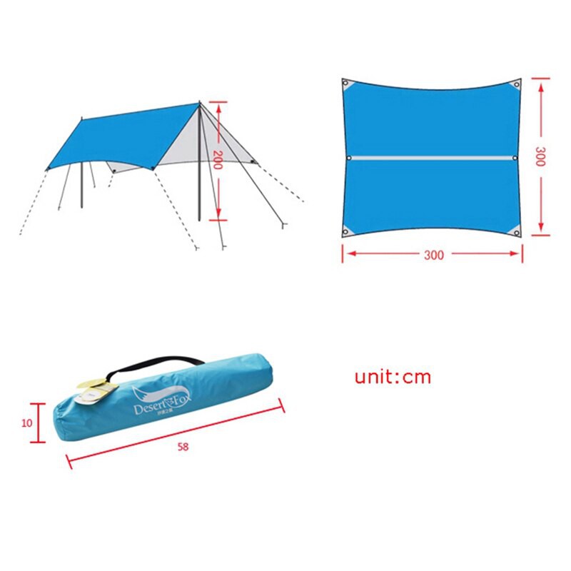 Lều cắm trại chữ A Desert&Fox DF-S021 Camping Tent Tarp