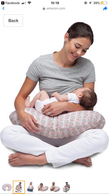 Thanh lý gối chữ C chống trào Boppy order Mỹ