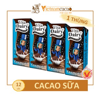 Cacao uống liền hương sữa Vita Dairy phát triển thể THỂ TẠNG và TRÍ LỰC cho trẻ - 1 lốc 180ml – Vinacacao