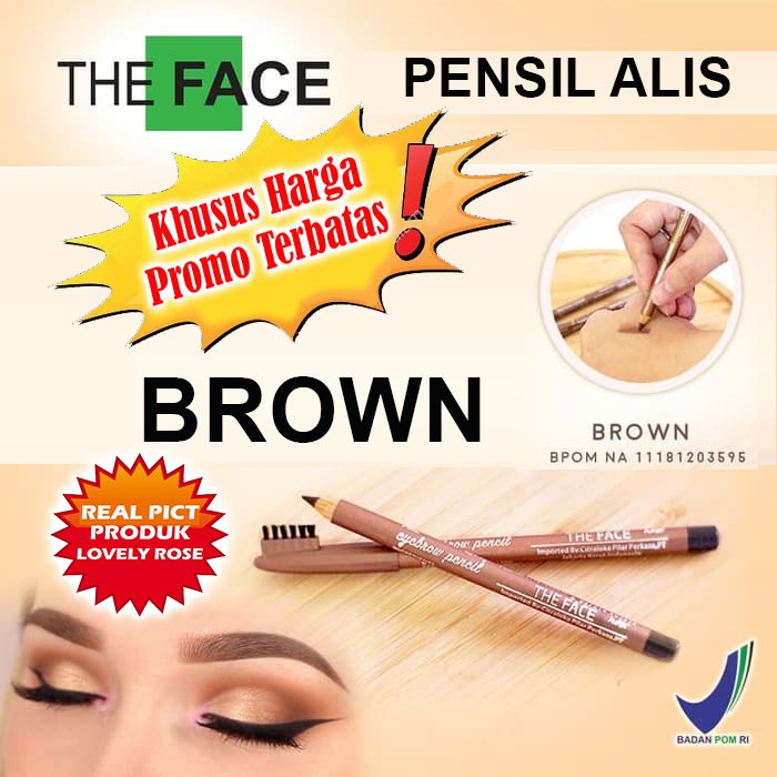 (hàng Mới Về) Chì Kẻ Lông Mày The Face Màu Nâu | BigBuy360 - bigbuy360.vn