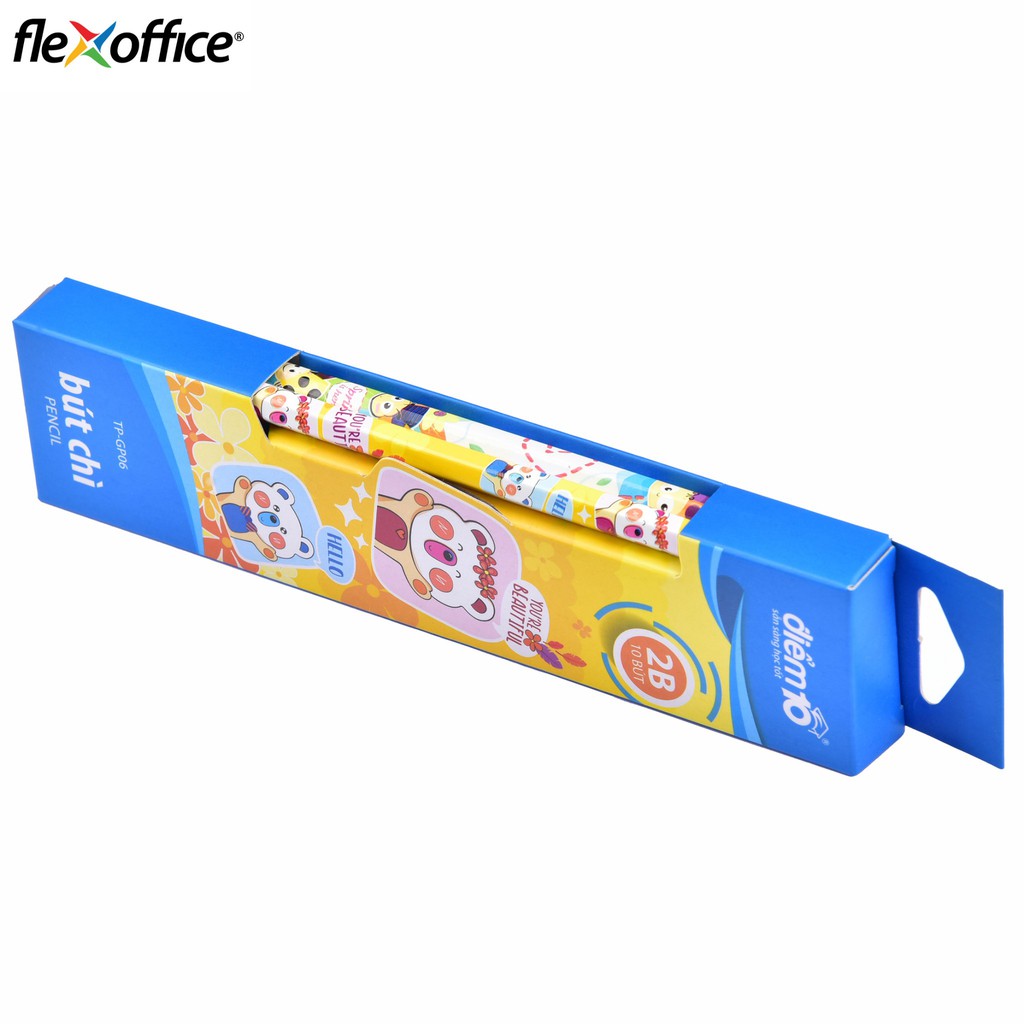 Combo 5 Bút chì gỗ 2B Thiên Long Điểm 10 TP-GP06