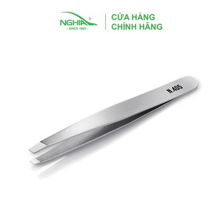 Nhíp cong vi giấy Kềm Nghĩa N - 405 cao cấp nhổ râu lông mũi lông mày tóc bạc