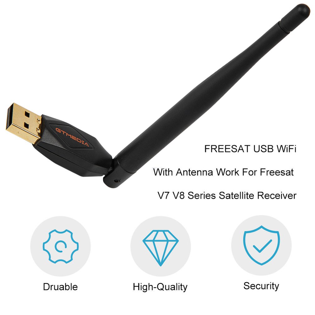 Usb WiFi Freesat Có Ăng Ten Cho Freesat V7 V8 Series