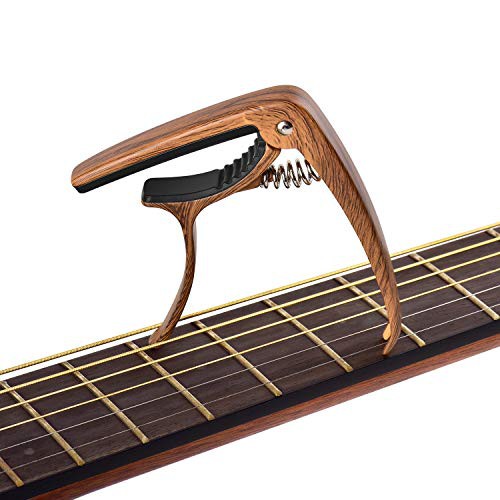 Capo guitar - ukulele JX-05 (Thêm chức năng chốt nhổ dây)