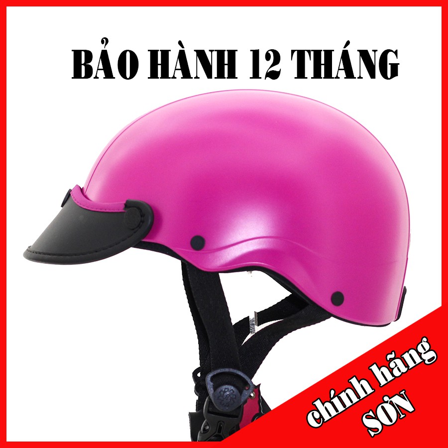 NÓN BẢO HIỂM SƠN CHÍNH HÃNG - NS008 (màu hồng)