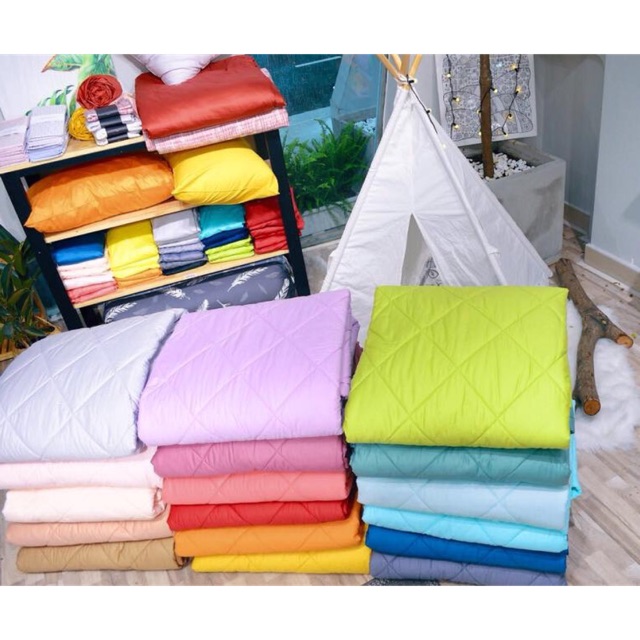 Mền chăn chần cotton Satin Hàn Quốc