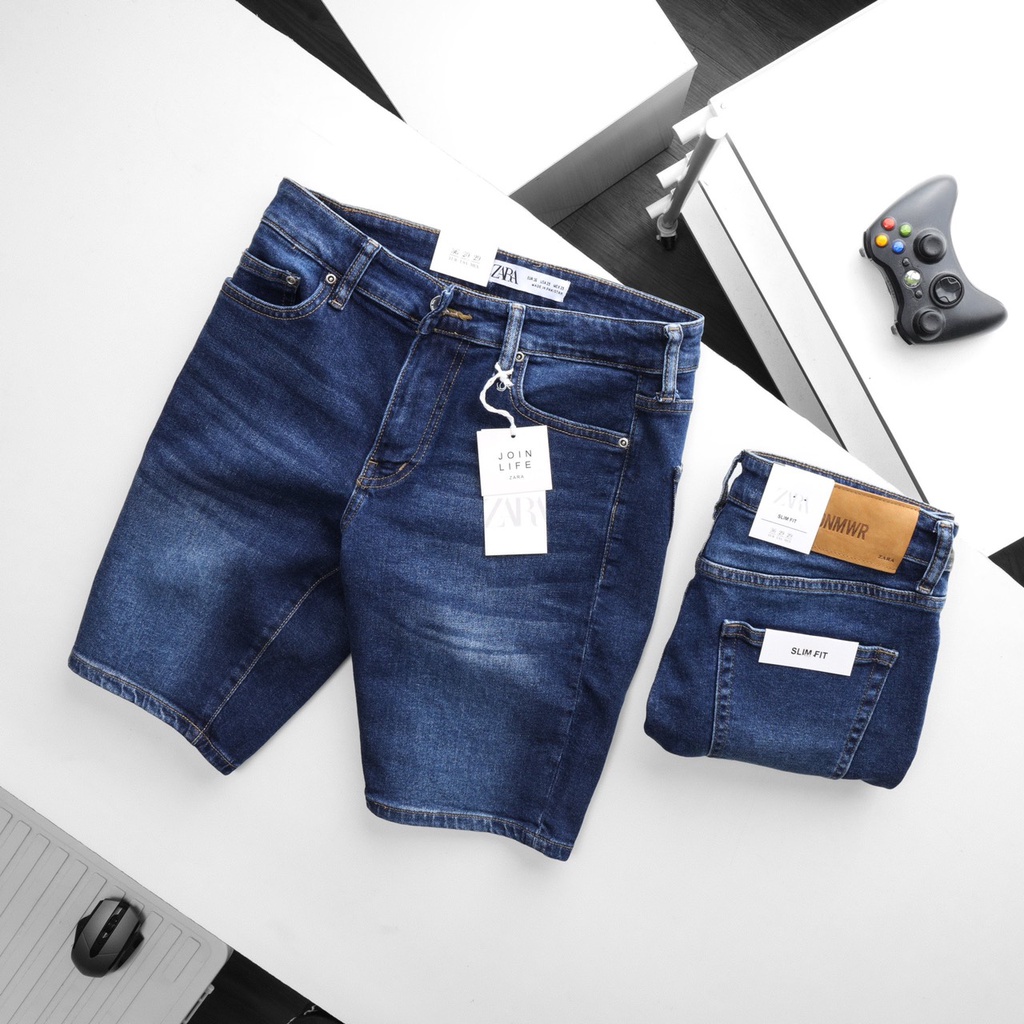 Quần short jean nam cá tính trẻ trung, vải jean co giãn cao cấp SHOP285 QSZR4 💖