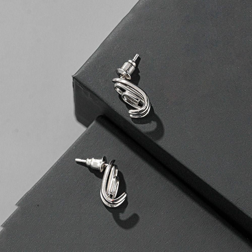 Bông Tai Hình Chữ U Phong Cách Punk Vintage Thời Trang