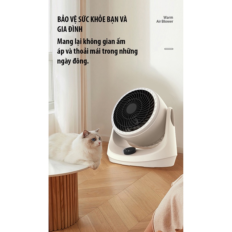 Quạt Sưởi Ấm Máy Sưởi Mini Để Bàn Tiết Kiệm Điện