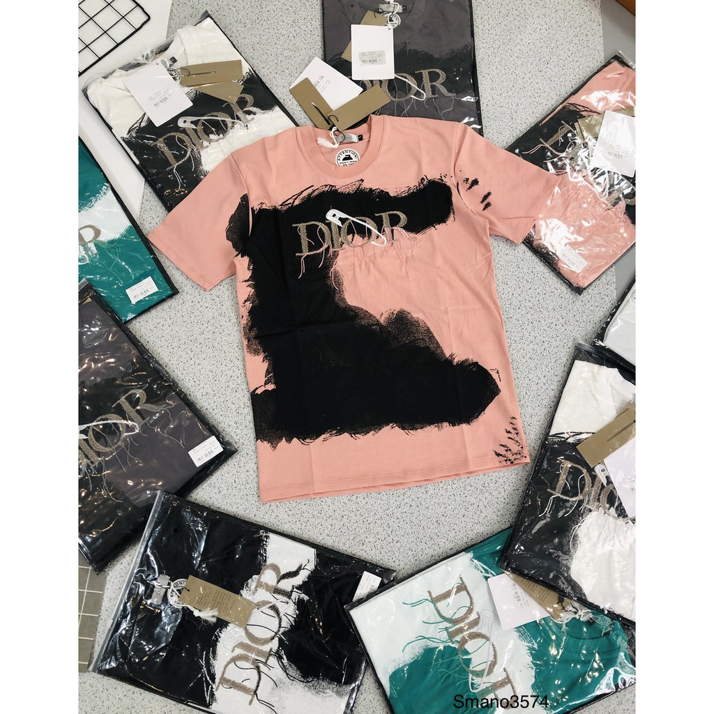 áo thun DIOR loang phối new nam-nữ ,chất cotton thấm hút mồ hôi cao cấp