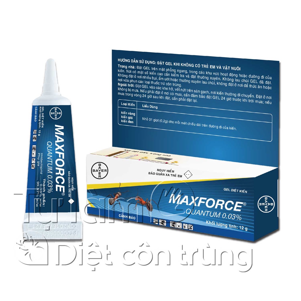 Thuốc Diệt Kiến MAXFORCE QUANTUM 0.03% Dạng Bả Gel Không Mùi, Sử Dụng An Toàn Và Hiệu Quả