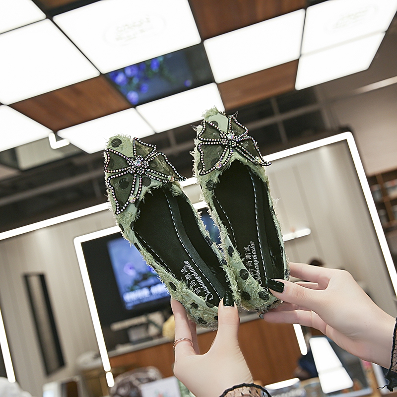 Giày búp bê đế bệt mũi nhọn phong cách vintage | BigBuy360 - bigbuy360.vn