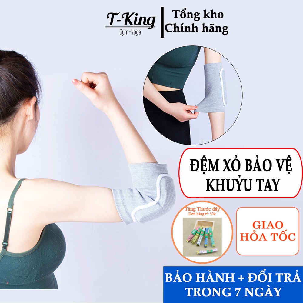 Miếng đệm bảo vệ khuỷu tay hỗ trợ tập Yoga, Gym - Đai xỏ khuỷu tay cho nữ