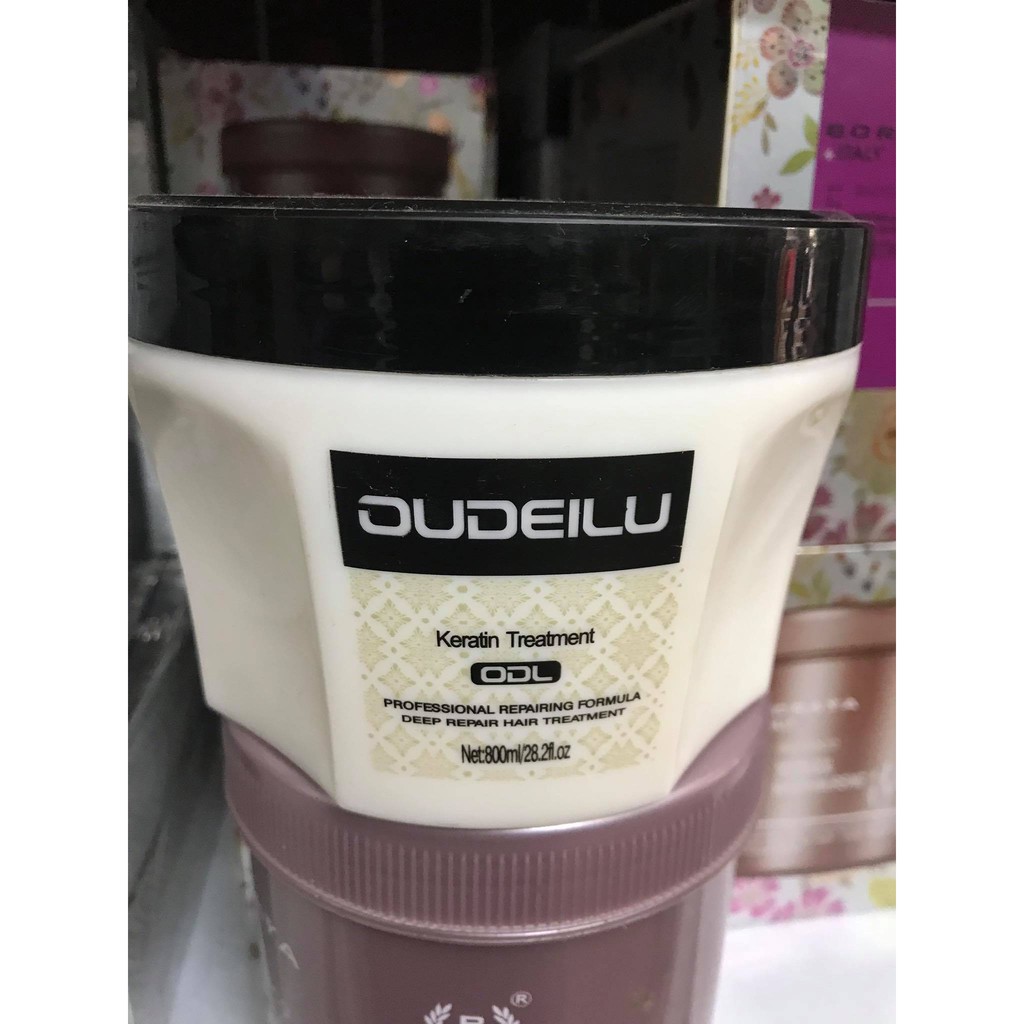 Kem hấp ủ tóc keratin OUDEILU 800ml