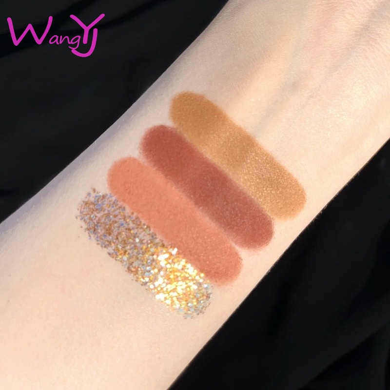 Bảng Phấn Mắt 4 Màu Sắc Hiệu Ứng Lì/ Ánh Ngọc Trai Lấp Lánh Meibaoge