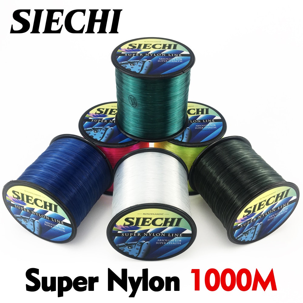 Dây bện Tali Pancing Benang SIECHI 1000M Dây câu Nylon Chất liệu Nhật Bản
