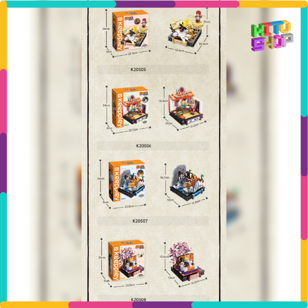 Naruto Đồ Chơi Lắp Ráp Xếp Hình Keeppley Nhân Vật Truyện Tranh Trận Chiến Uchiha K20507 Cho Trẻ Từ 6 Tuổi