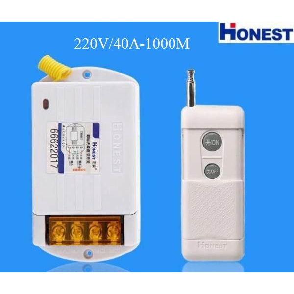 [ HỌC LỆNH ĐƯỢC] Công tắc điều khiển từ xa công suất lớn Honest HT-6220KGD- CHÍNH HÃNG HONEST