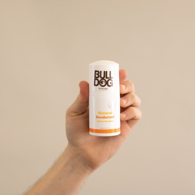 Lăn Khử Mùi Cho Nam BULLDOG Lemon &amp; Bergamot Natural Deodorant - 75ml - Hàng Chính Hãng