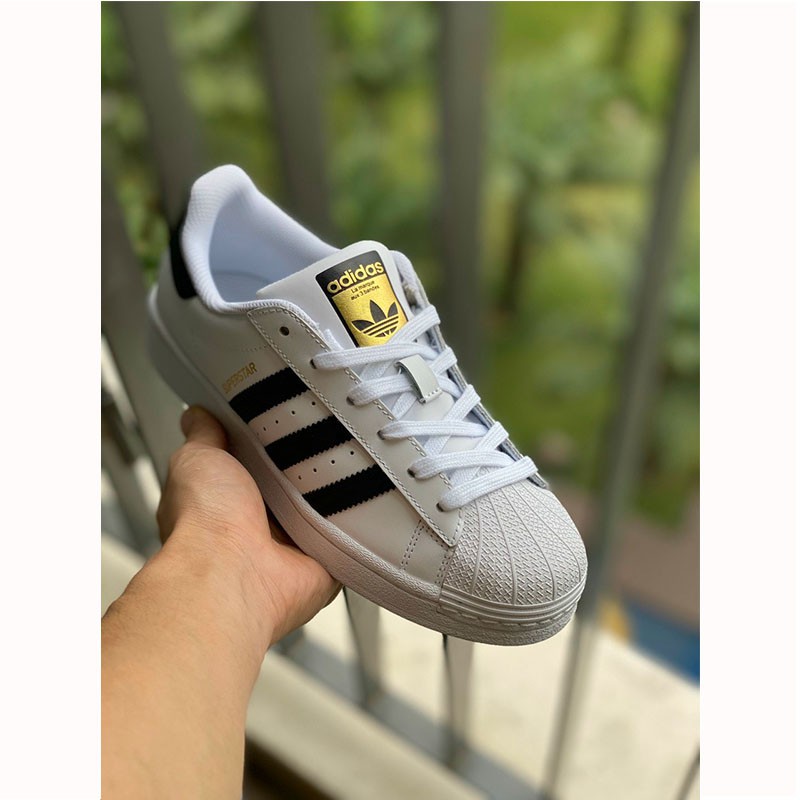 [ẢNH THẬT TỰ CHỤP] Giày Adidas Superstar da miếng kiểu dáng classic lên chân cực đẹp fullbox siêu đẹp